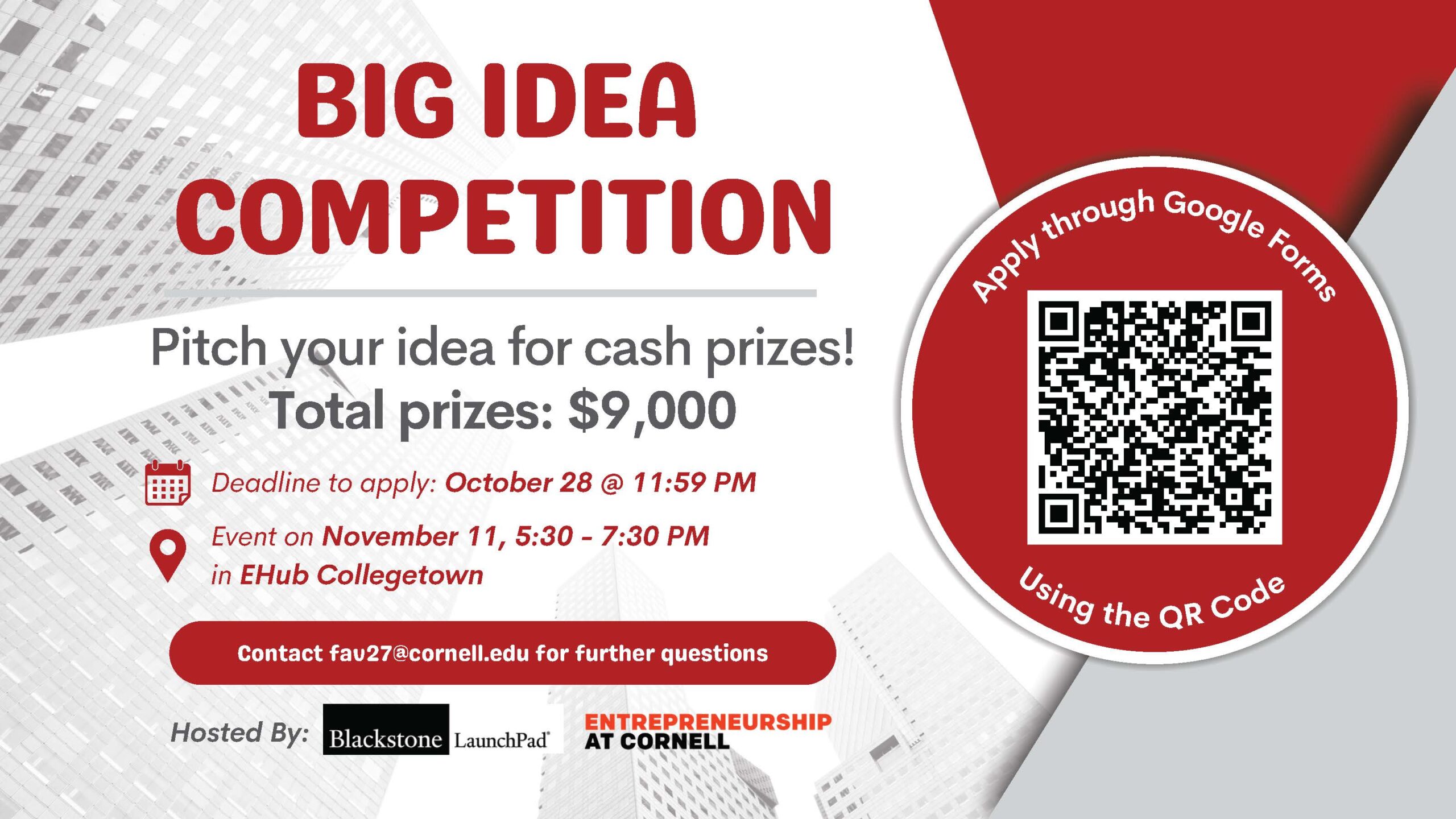 Big Idea Competition with QR code