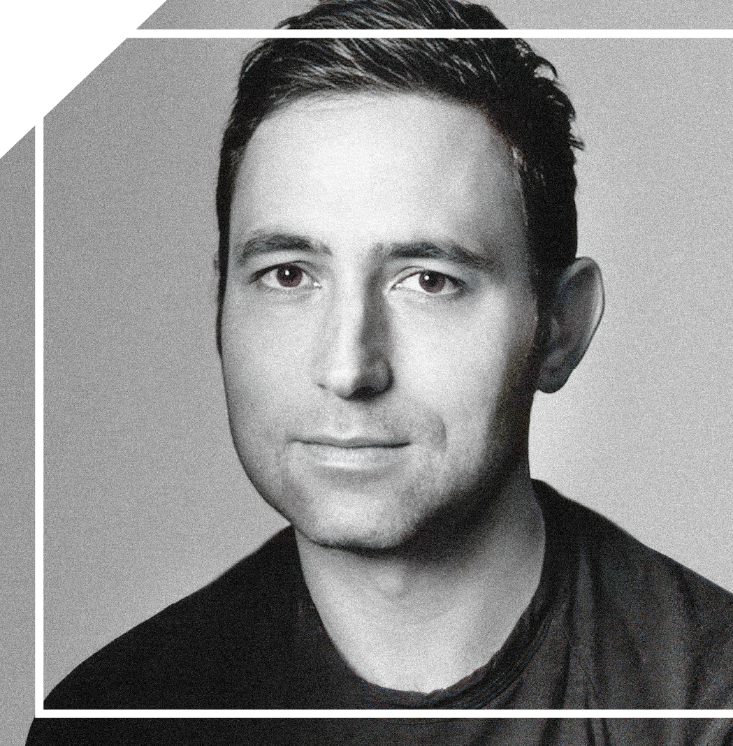 Black and white tonal headshot of Scott Belsky