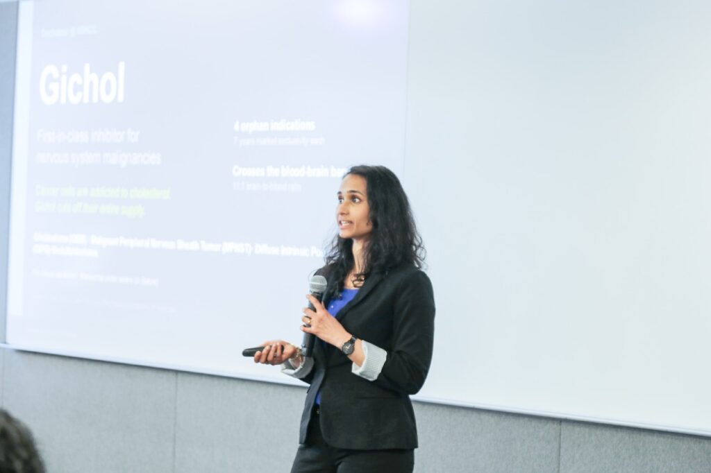 Swathi Iyer pitches her startup project