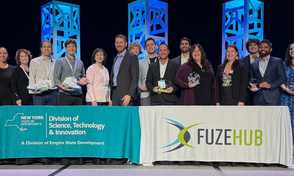 Winners of the 2024 Fuzehub Commercialization Competition Winners gather for a photo at the 2024 New York State Innovation Summit.