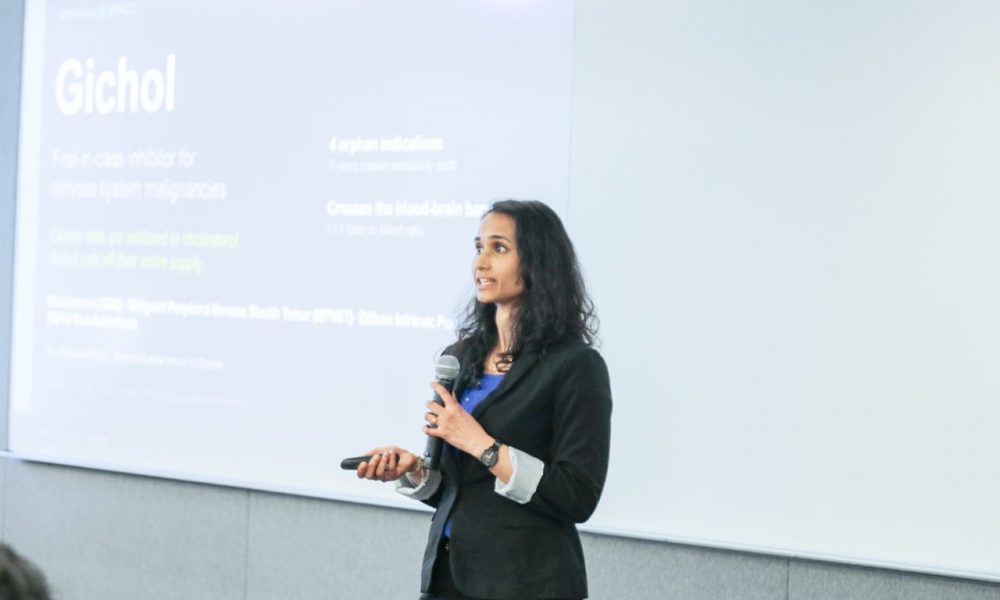 Swathi Iyer pitches her startup project
