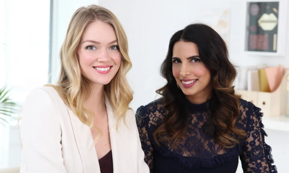 Image of Founders Divya Gugnani and Lindsay Ellingson with a white office space in the background