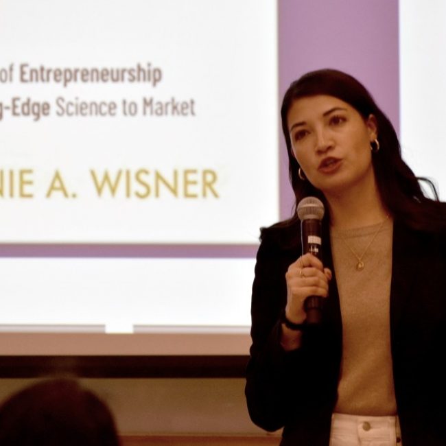 Wisner ’16 shares expertise with entrepreneurial community